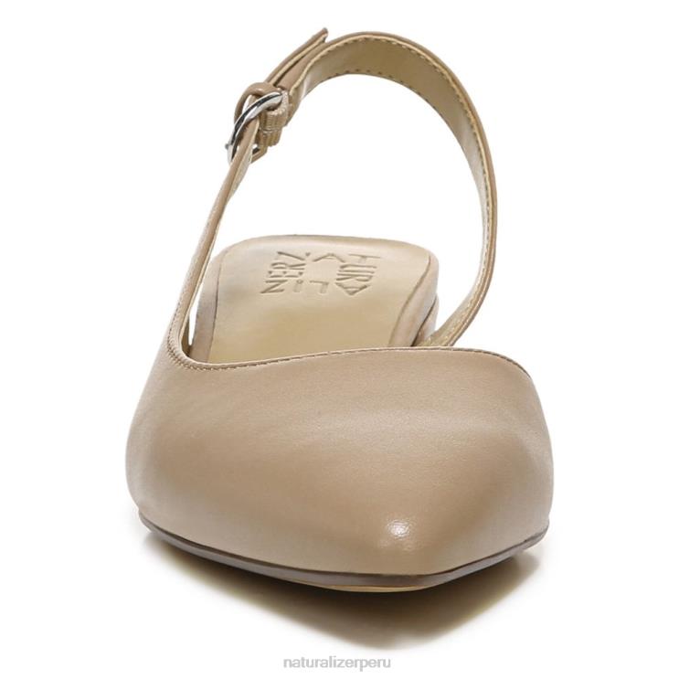 mujer Naturalizer crema brulée de cuero bancos puntiagudos planos RTZ4T81
