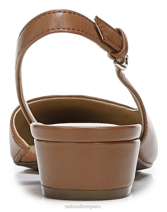 mujer Naturalizer cuero de té inglés bancos puntiagudos planos RTZ4T84