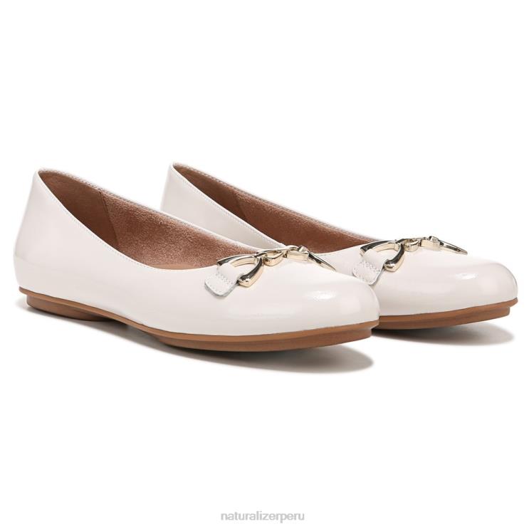 mujer Naturalizer cuero perlado satinado maxwell poco plano RTZ4T53
