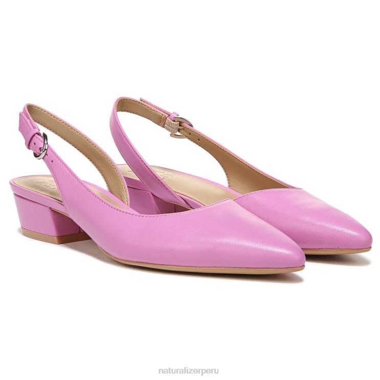 mujer Naturalizer cuero rosa salvaje bancos puntiagudos planos RTZ4T89