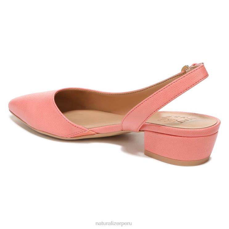mujer Naturalizer piel de melocotón coral bancos puntiagudos planos RTZ4T90
