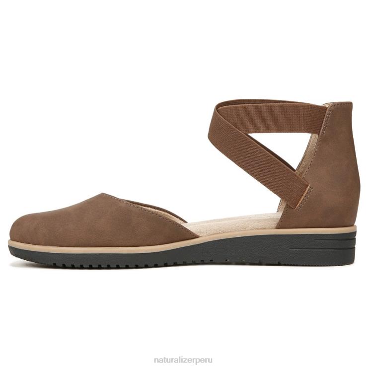 mujer Naturalizer sintético marrón canela introducción del alma plana RTZ4T329