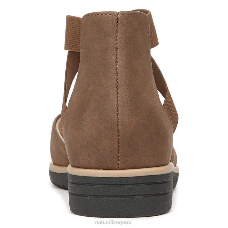 mujer Naturalizer sintético marrón canela introducción del alma plana RTZ4T329