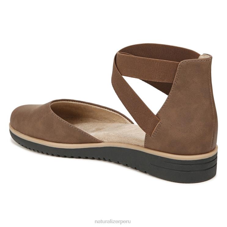 mujer Naturalizer sintético marrón canela introducción del alma plana RTZ4T329
