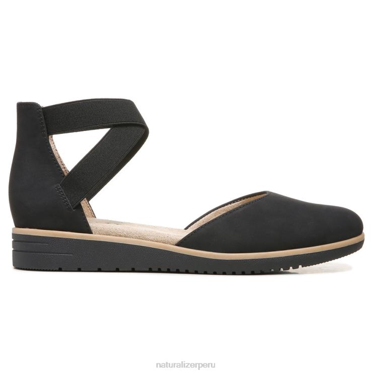 mujer Naturalizer sintético negro introducción del alma plana RTZ4T328