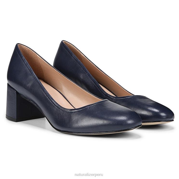 mujer Naturalizer cuero azul marino francés 27 editar bomba rebecca RTZ4T418