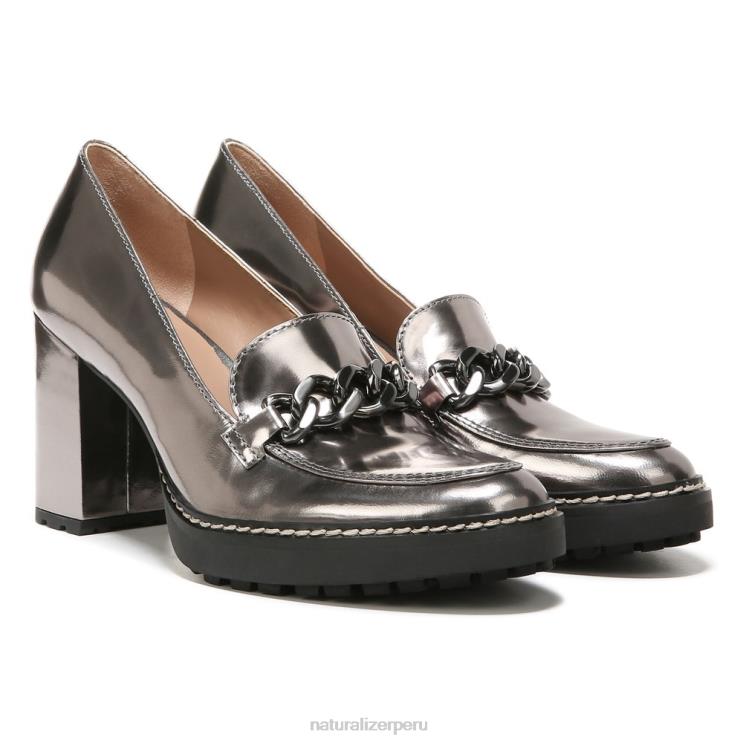 mujer Naturalizer cuero de peltre callie moc RTZ4T259