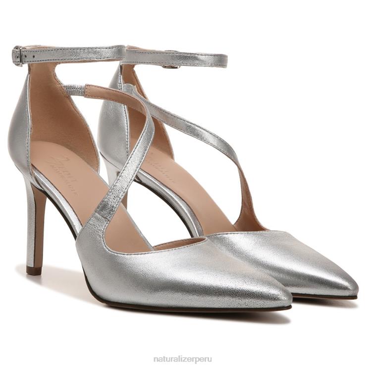mujer Naturalizer cuero plateado 27 editar bomba abilyn RTZ4T133
