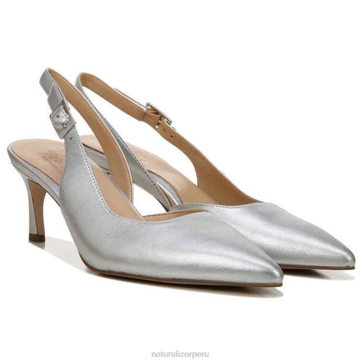 mujer Naturalizer cuero plateado 27 editar bomba felicia RTZ4T145