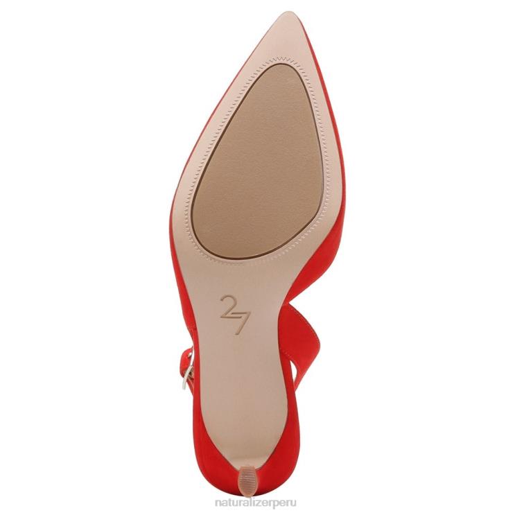 mujer Naturalizer cuero rojo amapola retro 27 editar bomba felicia RTZ4T143