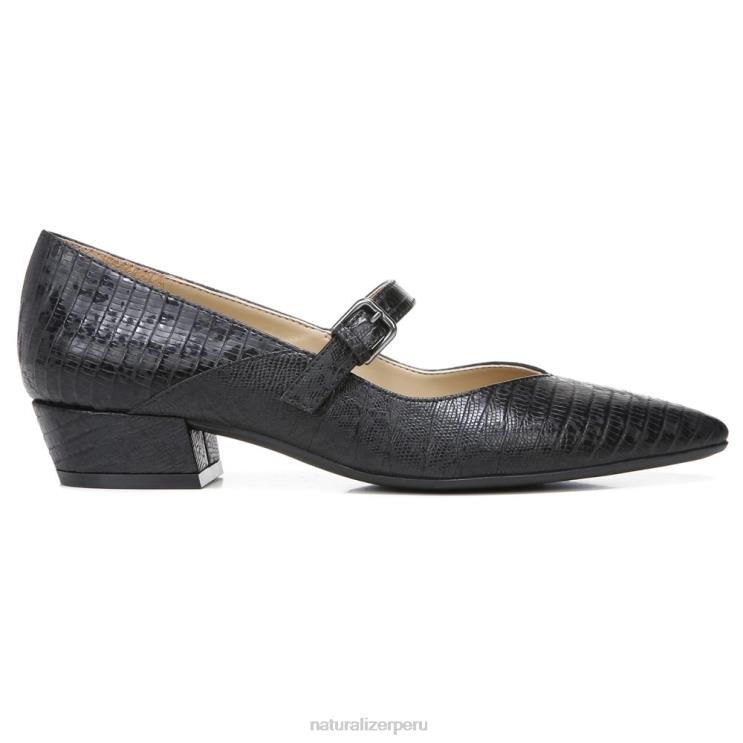 mujer Naturalizer lagarto negro sintético florencia mary jane RTZ4T587