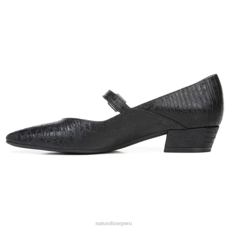 mujer Naturalizer lagarto negro sintético florencia mary jane RTZ4T587