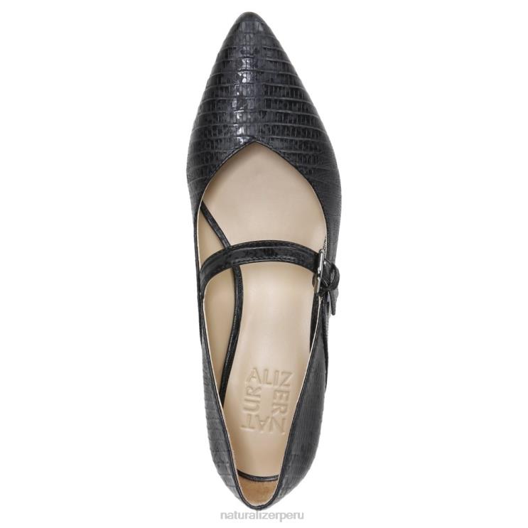 mujer Naturalizer lagarto negro sintético florencia mary jane RTZ4T587