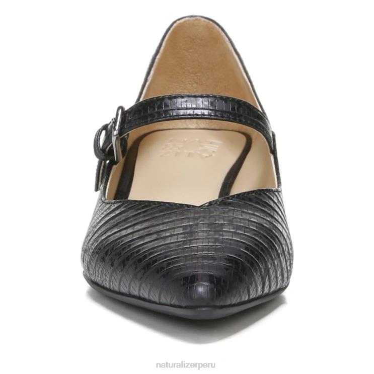 mujer Naturalizer lagarto negro sintético florencia mary jane RTZ4T587