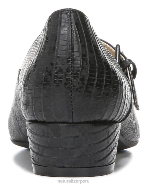 mujer Naturalizer lagarto negro sintético florencia mary jane RTZ4T587
