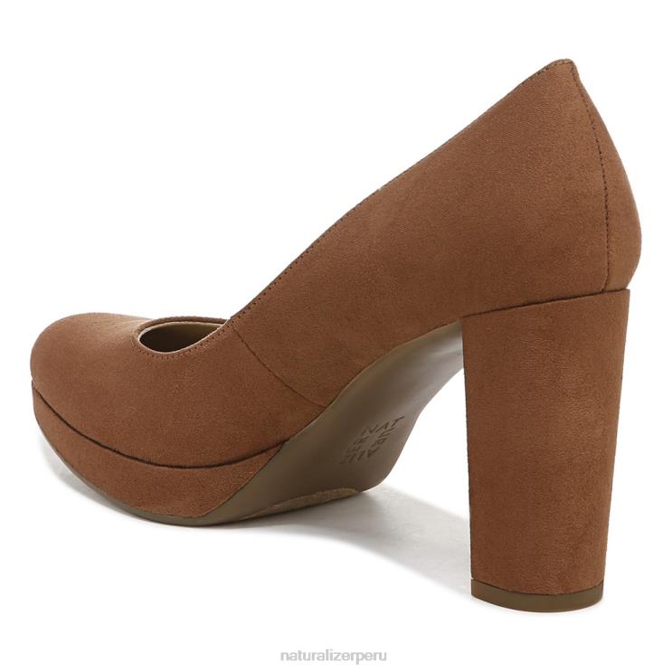 mujer Naturalizer tela marrón té inglés bomba de berlín RTZ4T413