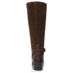 mujer Naturalizer barra de chocolate de cuero bota de montar rena de pantorrilla ancha RTZ4T255 - Imagen 5