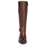 mujer Naturalizer barra de chocolate de cuero botas hasta la rodilla jessie RTZ4T278 - Imagen 5
