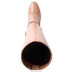 mujer Naturalizer café de cuero bota alta henny hasta la rodilla RTZ4T624 - Imagen 3