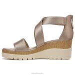 mujer Naturalizer cálido plateado sintético sandalia con cuña soul goodtimes RTZ4T575 - Imagen 3
