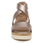 mujer Naturalizer cálido plateado sintético sandalia con cuña soul goodtimes RTZ4T575 - Imagen 5