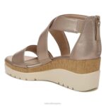 mujer Naturalizer cálido plateado sintético sandalia con cuña soul goodtimes RTZ4T575 - Imagen 8