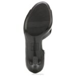 mujer Naturalizer charol negro zapatos de tacón peep toe resistentes RTZ4T538 - Imagen 7