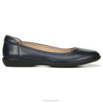 mujer Naturalizer cuero azul marino plana flexible RTZ4T570 - Imagen 2
