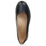 mujer Naturalizer cuero azul marino plana flexible RTZ4T570 - Imagen 4