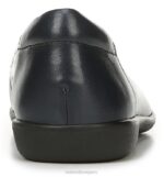 mujer Naturalizer cuero azul marino plana flexible RTZ4T570 - Imagen 6