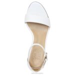 mujer Naturalizer cuero blanco sandalia de vestir vera RTZ4T16 - Imagen 4