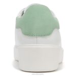 mujer Naturalizer cuero blanco/verde menta tenis morrison 2.0 con cordones RTZ4T92 - Imagen 6