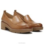 mujer Naturalizer cuero caramelo mocasines con suela dentada Darry RTZ4T165