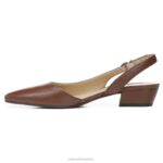 mujer Naturalizer cuero de cacao bancos puntiagudos planos RTZ4T85 - Imagen 3