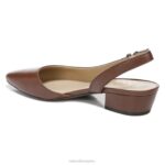 mujer Naturalizer cuero de cacao bancos puntiagudos planos RTZ4T85 - Imagen 8
