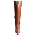 mujer Naturalizer cuero de cacao bota alta henny hasta la rodilla RTZ4T625 - Imagen 5