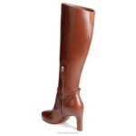 mujer Naturalizer cuero de cacao bota alta henny hasta la rodilla RTZ4T625 - Imagen 7