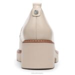 mujer Naturalizer cuero de piel de porcelana mocasines con suela dentada Darry RTZ4T166 - Imagen 6
