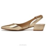 mujer Naturalizer cuero dorado oscuro bancos puntiagudos planos RTZ4T87 - Imagen 3