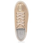 mujer Naturalizer cuero dorado tenis morrison 2.0 con cordones RTZ4T94 - Imagen 4