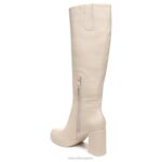 mujer Naturalizer cuero granulado beige porcelana bota alta hasta la rodilla gen n align RTZ4T376 - Imagen 8