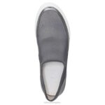 mujer Naturalizer cuero malla plata/peltre zapatillas sin cordones 27 edit valda RTZ4T281 - Imagen 4