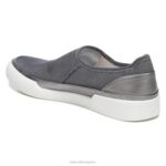 mujer Naturalizer cuero malla plata/peltre zapatillas sin cordones 27 edit valda RTZ4T281 - Imagen 8