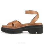 mujer Naturalizer cuero marrón caramelo sandalia darry RTZ4T34 - Imagen 3