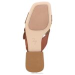 mujer Naturalizer cuero marrón té inglés sandalia 27 edit naia RTZ4T229 - Imagen 7