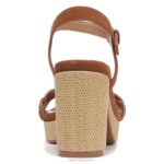 mujer Naturalizer cuero marrón té inglés sandalia pandora RTZ4T338 - Imagen 6