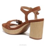 mujer Naturalizer cuero marrón té inglés sandalia pandora RTZ4T338 - Imagen 8