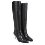mujer Naturalizer cuero negro 27 edit falencia bota de vestir hasta la rodilla RTZ4T247