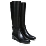 mujer Naturalizer cuero negro bota alta hasta la rodilla de pantorrilla ancha reid RTZ4T596