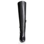 mujer Naturalizer cuero negro bota alta henny hasta la rodilla RTZ4T627 - Imagen 5